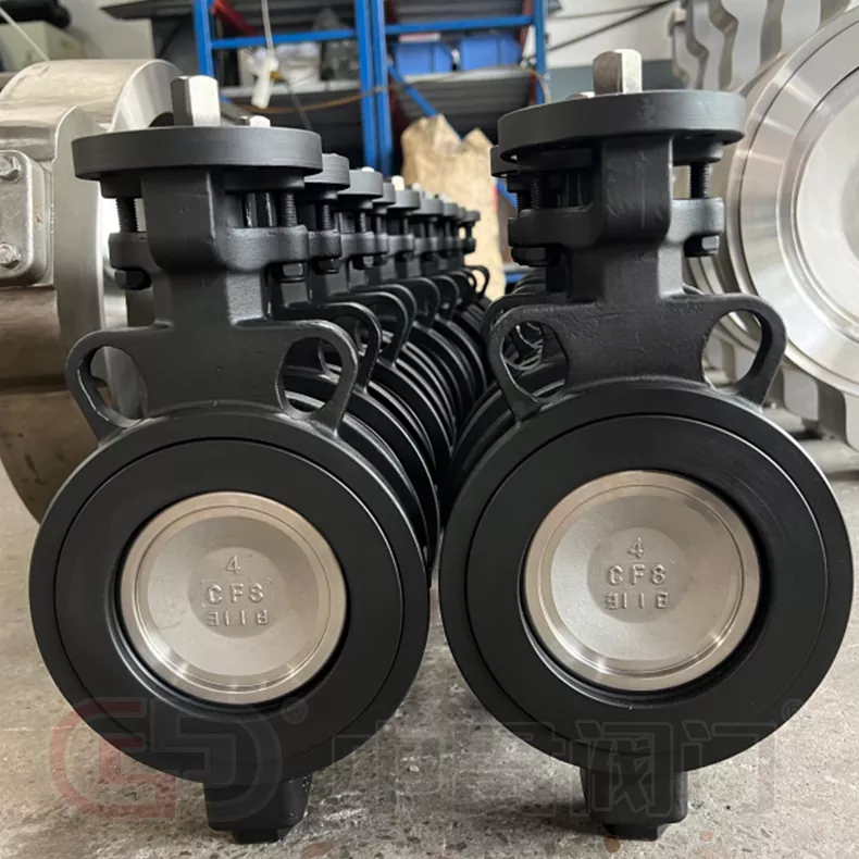 Високоефективний поворотний клапан із сідлом із PTFE Високоефективний поворотний клапан із сідлом із PTFE